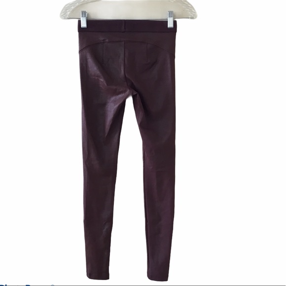 David Lerner Barlow Oxblood Coated Legging Pants - Picture 9 of 11